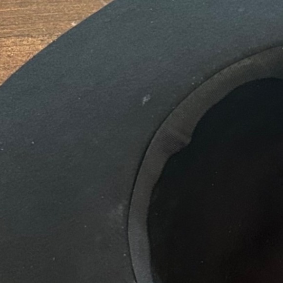 Scala Pronto 100% Wool Floppy Black Hat Cord Trim One Sz Boho Casual Winter Fall - Picture 7 of 7